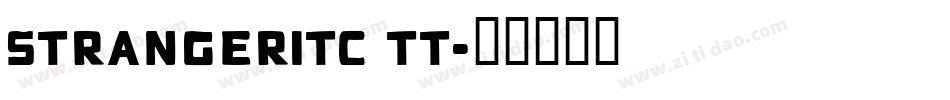 StrangerITC TT字体转换